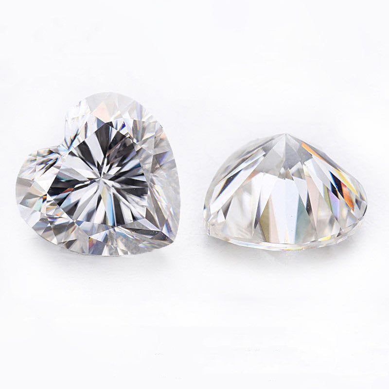 Certified D VVS Moissanite Heart Shape Wholesale GRA Moissanite White Best Quality Moissanite Diamond All Sizes Ship from USA Fast Delivery