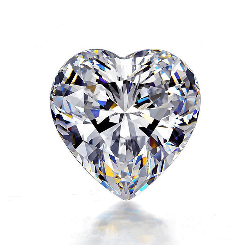 Certified D VVS Moissanite Heart Shape Wholesale GRA Moissanite White Best Quality Moissanite Diamond All Sizes Ship from USA Fast Delivery