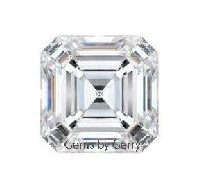 Certified D VVS Moissanite Asscher Cut Wholesale GRA Moissanite White Best Quality Moissanite Diamond All Sizes Ship from USA Fast Delivery