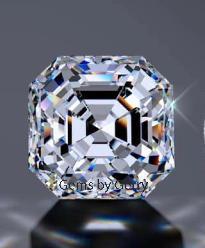 Certified D VVS Moissanite Asscher Cut Wholesale GRA Moissanite White Best Quality Moissanite Diamond All Sizes Ship from USA Fast Delivery