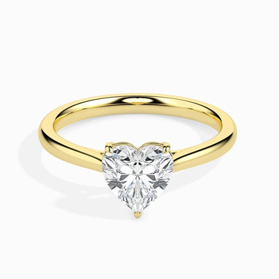 1.00 Ct Heart Cut Solitaire Moissanite Diamond Engagement Ring, Heart Shaped Diamond Ring, White Gold Ring, Diamond Ring For Women, Gifting
