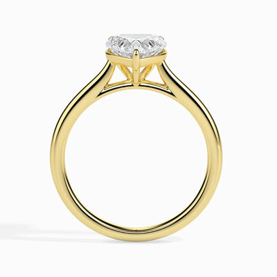 1.00 Ct Heart Cut Solitaire Moissanite Diamond Engagement Ring, Heart Shaped Diamond Ring, White Gold Ring, Diamond Ring For Women, Gifting