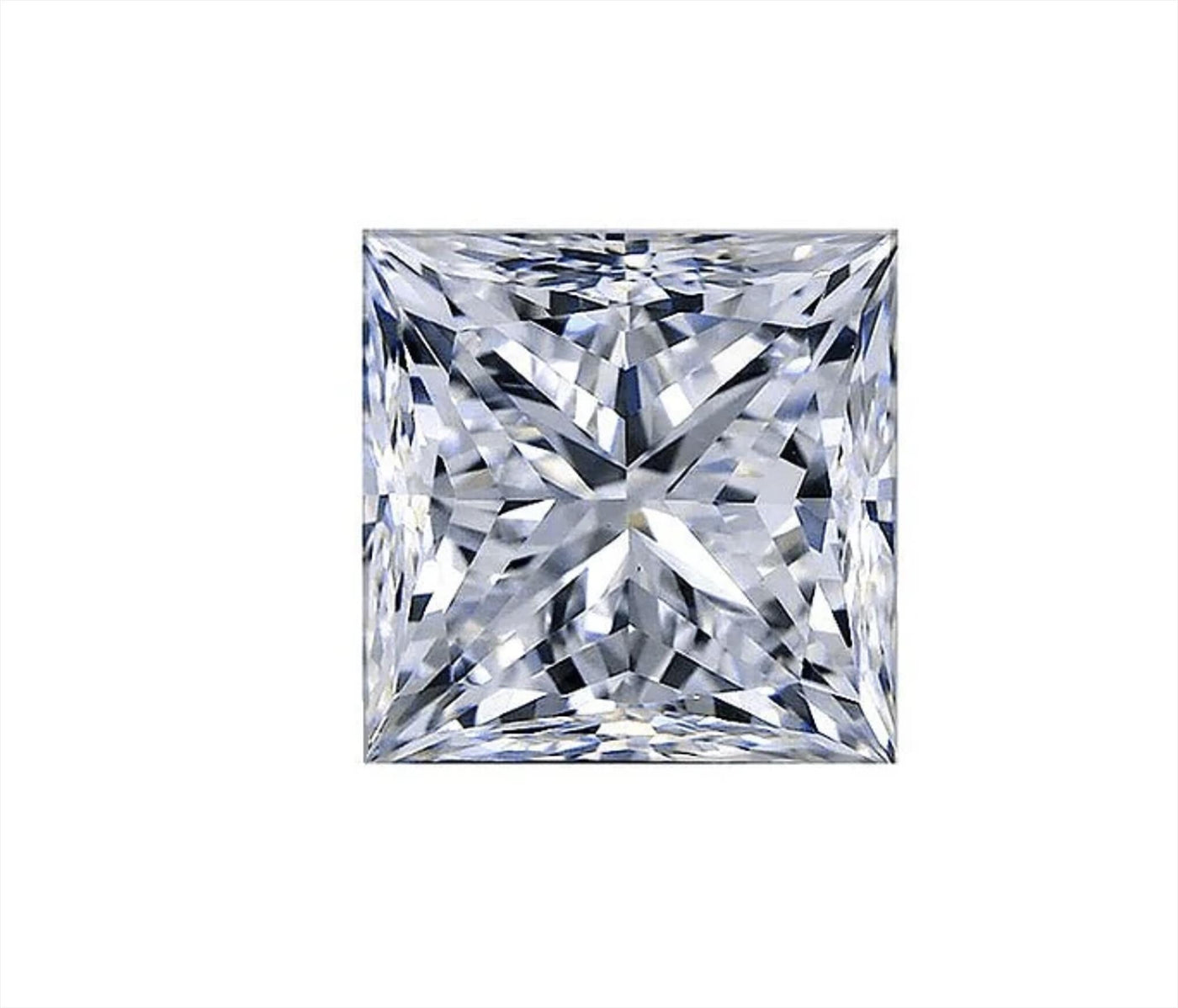 Certified D VVS Moissanite Princess Cut Wholesale GRA Moissanite White Best Quality Moissanite Diamond All Sizes Ship from USA Fast Delivery