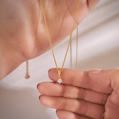 Delicate Miracle Plate Moissanite Diamond Pendant For A Graceful Touch, Gold Pendant, 18k Rose Gold Pendant, Silver Pendant, Gift For Her