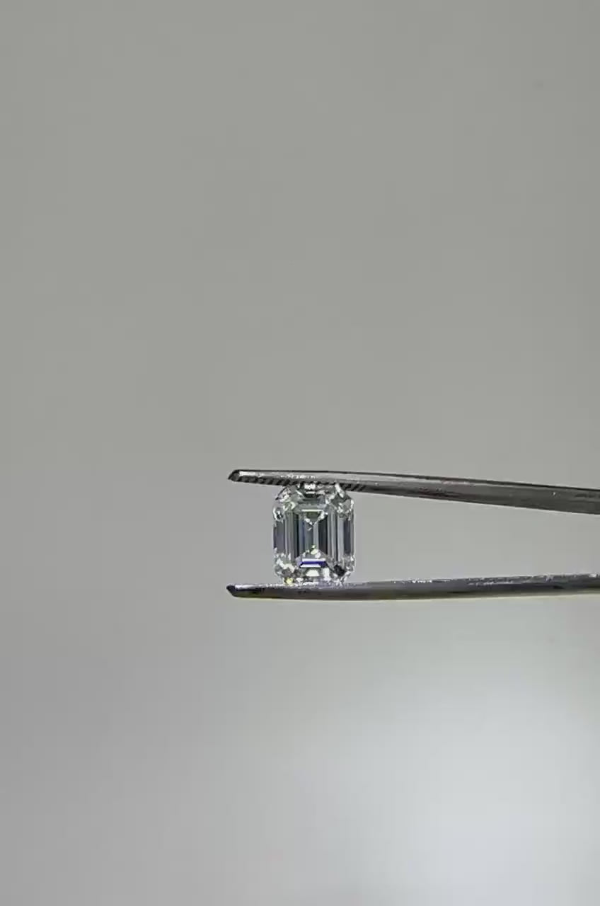 Emerald Shape GRA Certified Moisanite Diamond